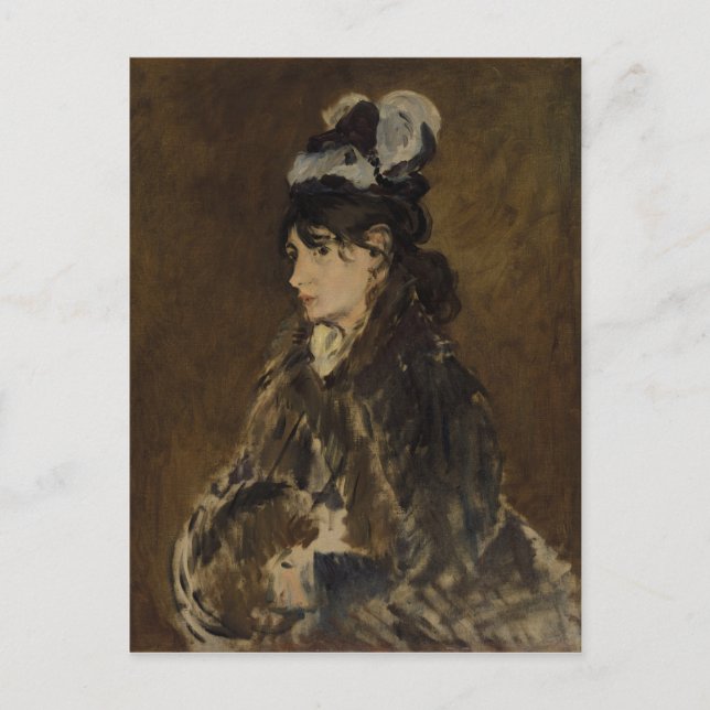 Berthe Morisot - Edouard Manet, Oil Painting Postcard (Front)