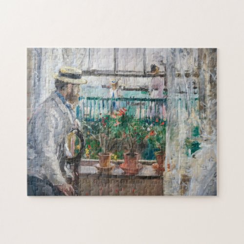 Berthe Morisot _ Eugene Manet on the Isle of Wight Jigsaw Puzzle