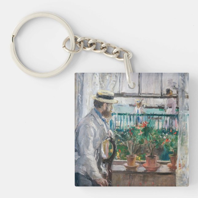Berthe Morisot - Eugene Manet on the Isle of Wight Keychain (Front)