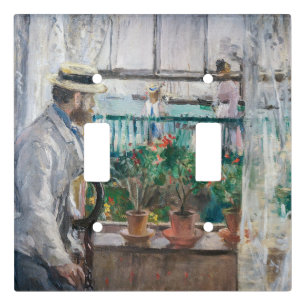 Berthe Morisot - Eugene Manet on the Isle of Wight Light Switch Cover