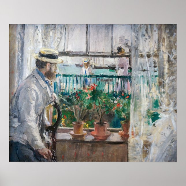 Berthe Morisot - Eugene Manet on the Isle of Wight Poster (Front)