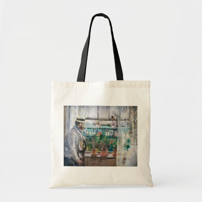 Berthe Morisot - Eugene Manet on the Isle of Wight Tote Bag (Front)