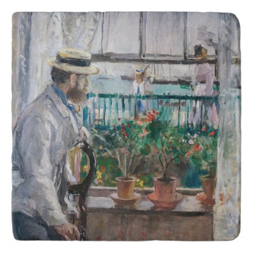 Berthe Morisot _ Eugene Manet on the Isle of Wight Trivet