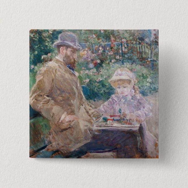 Berthe Morisot - Eugene Manet with his daughter Button (Front)