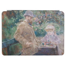 Berthe Morisot - Eugene Manet with his daughter iPad Air Cover