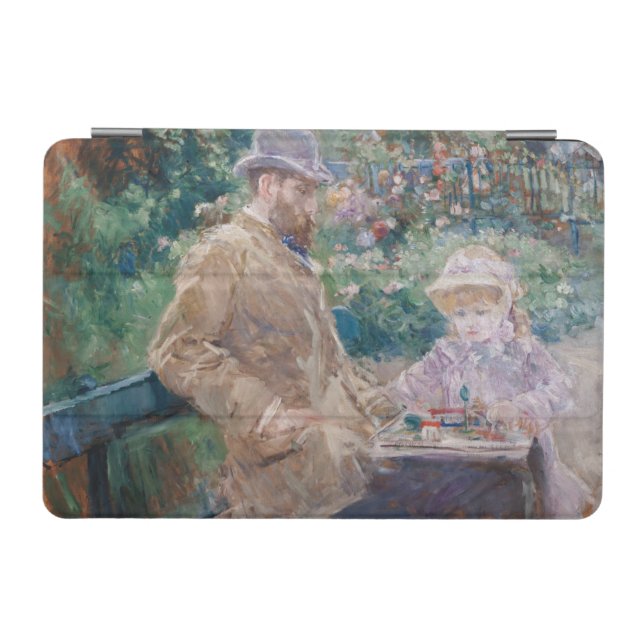 Berthe Morisot - Eugene Manet with his daughter iPad Mini Cover (Horizontal)