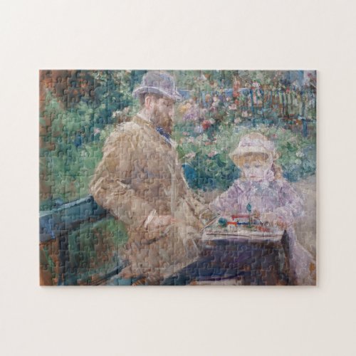 Berthe Morisot _ Eugene Manet with his daughter Jigsaw Puzzle