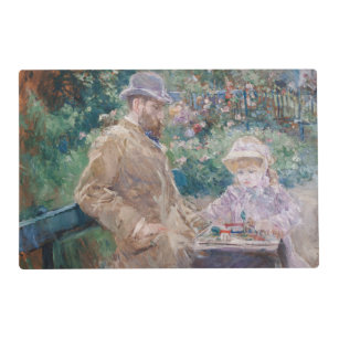 Berthe Morisot - Eugene Manet with his daughter Placemat