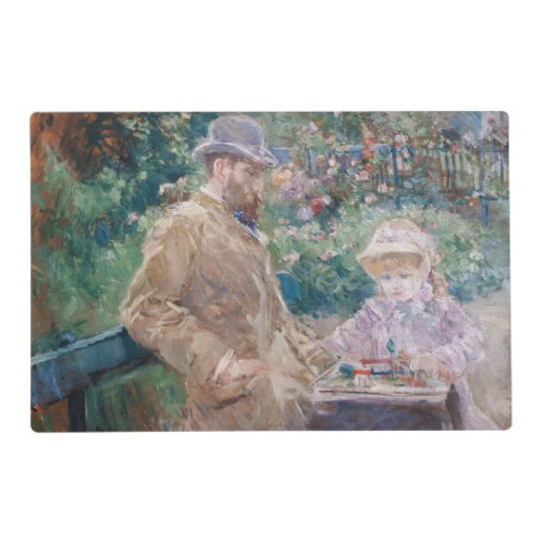 Berthe Morisot _ Eugene Manet with his daughter Placemat