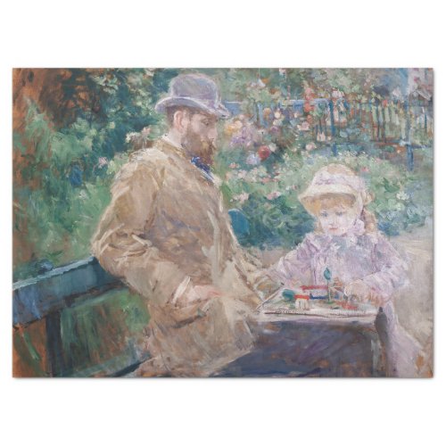 Berthe Morisot _ Eugene Manet with his daughter Tissue Paper