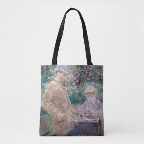 Berthe Morisot _ Eugene Manet with his daughter Tote Bag