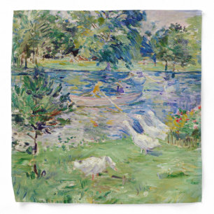 Berthe Morisot - Girl in a Boat with Geese Bandana