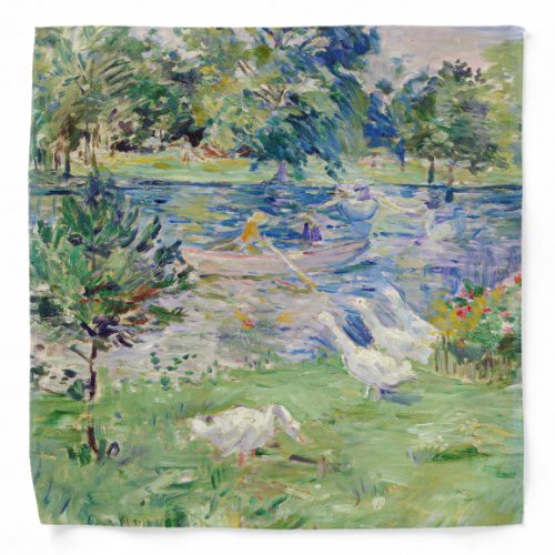 Berthe Morisot _ Girl in a Boat with Geese Bandana