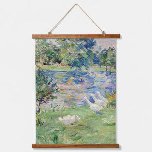 Berthe Morisot - Girl in a Boat with Geese Hanging Tapestry