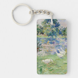 Berthe Morisot - Girl in a Boat with Geese Keychain