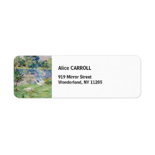 Berthe Morisot - Girl in a Boat with Geese Label