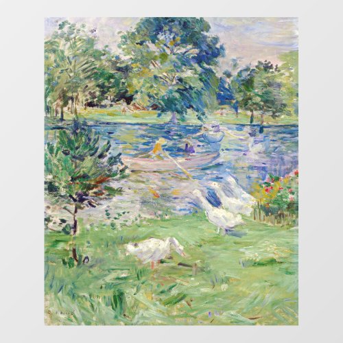Berthe Morisot _ Girl in a Boat with Geese Wall Decal