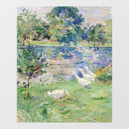 Berthe Morisot _ Girl in a Boat with Geese Window Cling