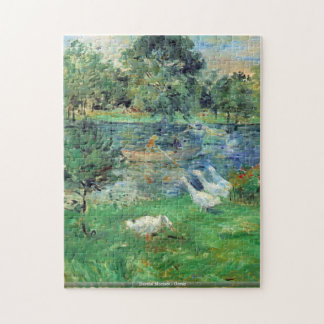 Berthe Morisot - Girls in a boat with geese puzzle