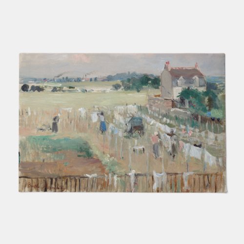 Berthe Morisot _ Hanging the Laundry out to Dry Doormat