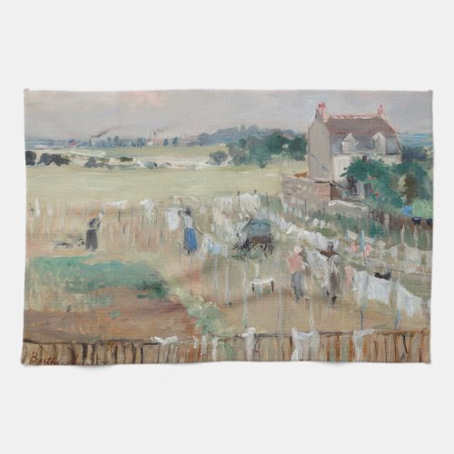 Berthe Morisot _ Hanging the Laundry out to Dry Kitchen Towel