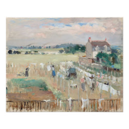 Berthe Morisot - Hanging the Laundry out to Dry Photo Print
