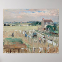 Berthe Morisot - Hanging the Laundry out to Dry