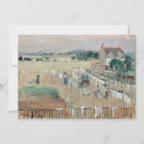 Berthe Morisot _ Hanging the Laundry out to Dry Thank You Card