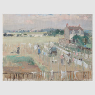 Berthe Morisot - Hanging the Laundry out to Dry Tissue Paper
