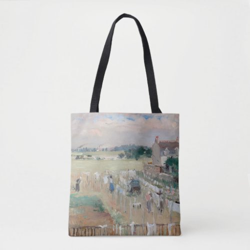 Berthe Morisot _ Hanging the Laundry out to Dry Tote Bag