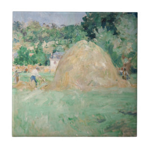 Berthe Morisot - Haystacks at Bougival Ceramic Tile