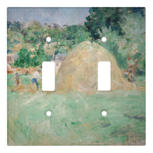 Berthe Morisot - Haystacks at Bougival Light Switch Cover