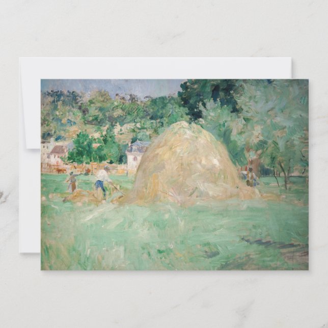 Berthe Morisot - Haystacks at Bougival Thank You Card (Front)