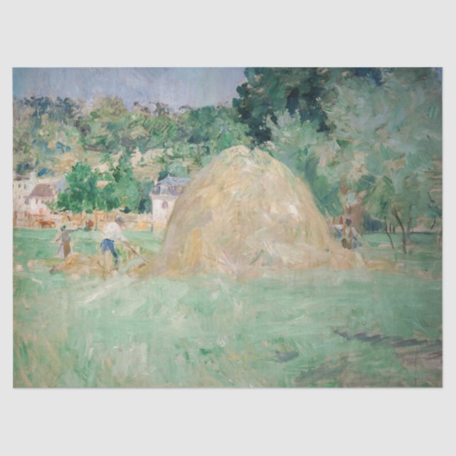 Berthe Morisot - Haystacks at Bougival Tissue Paper (Front)