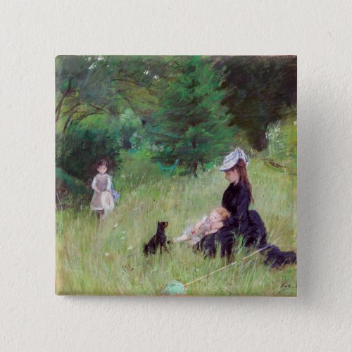 Berthe Morisot _ In a Park Button