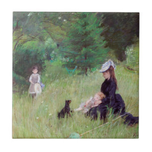 Berthe Morisot - In a Park Ceramic Tile