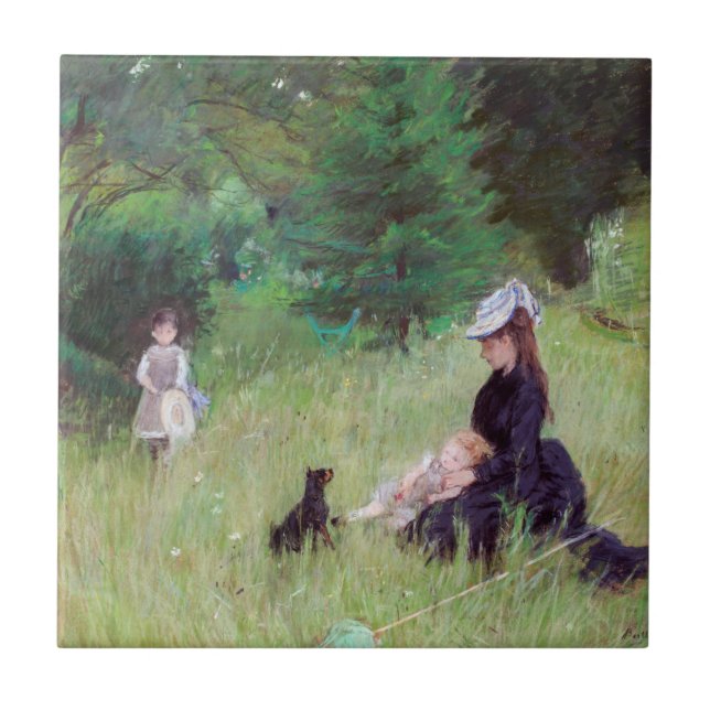 Berthe Morisot - In a Park Ceramic Tile (Front)