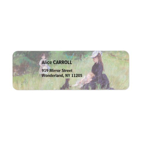 Berthe Morisot _ In a Park Label