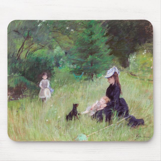 Berthe Morisot - In a Park Mouse Pad (Front)