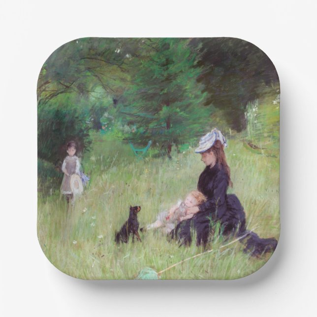 Berthe Morisot - In a Park Paper Plates (Front)