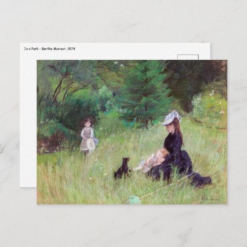 Berthe Morisot _ In a Park Postcard