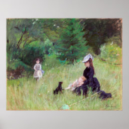 Berthe Morisot - In a Park Poster