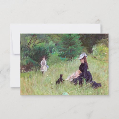 Berthe Morisot _ In a Park Thank You Card