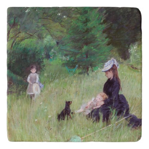 Berthe Morisot _ In a Park Trivet