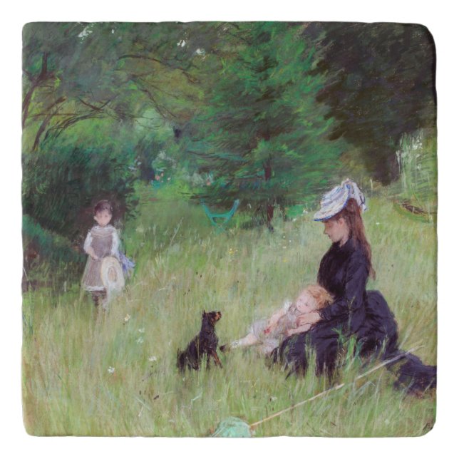Berthe Morisot - In a Park Trivet (Front)