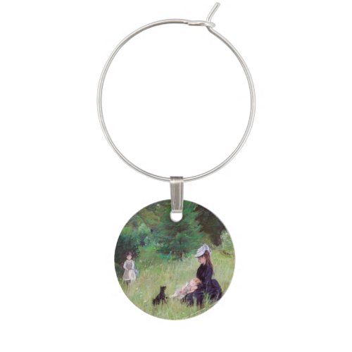 Berthe Morisot _ In a Park Wine Charm