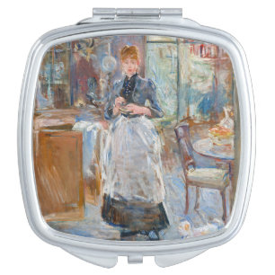 Berthe Morisot - In the Dining Room Compact Mirror
