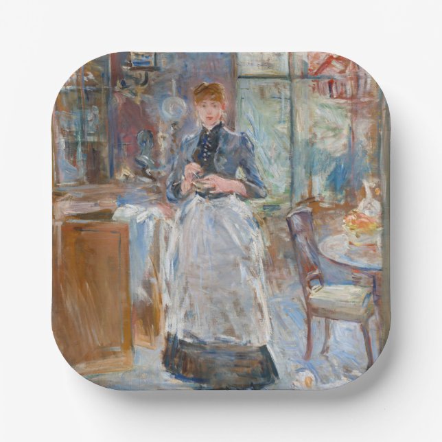 Berthe Morisot - In the Dining Room Paper Plates (Front)