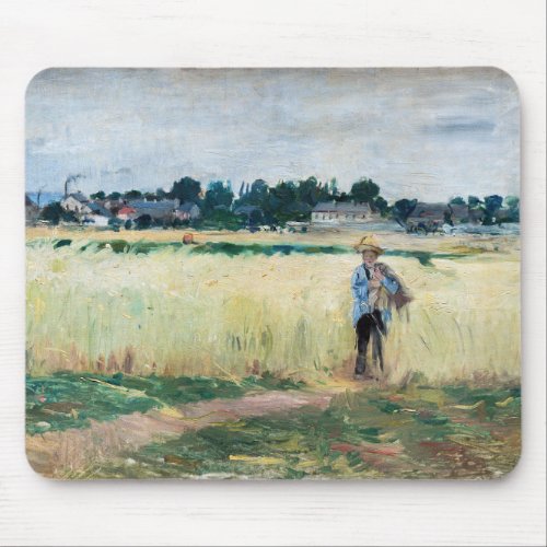 Berthe Morisot _ In the Wheatfield at Gennevillie Mouse Pad