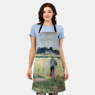 Berthe Morisot - In the Wheatfield at Gennevillier Apron